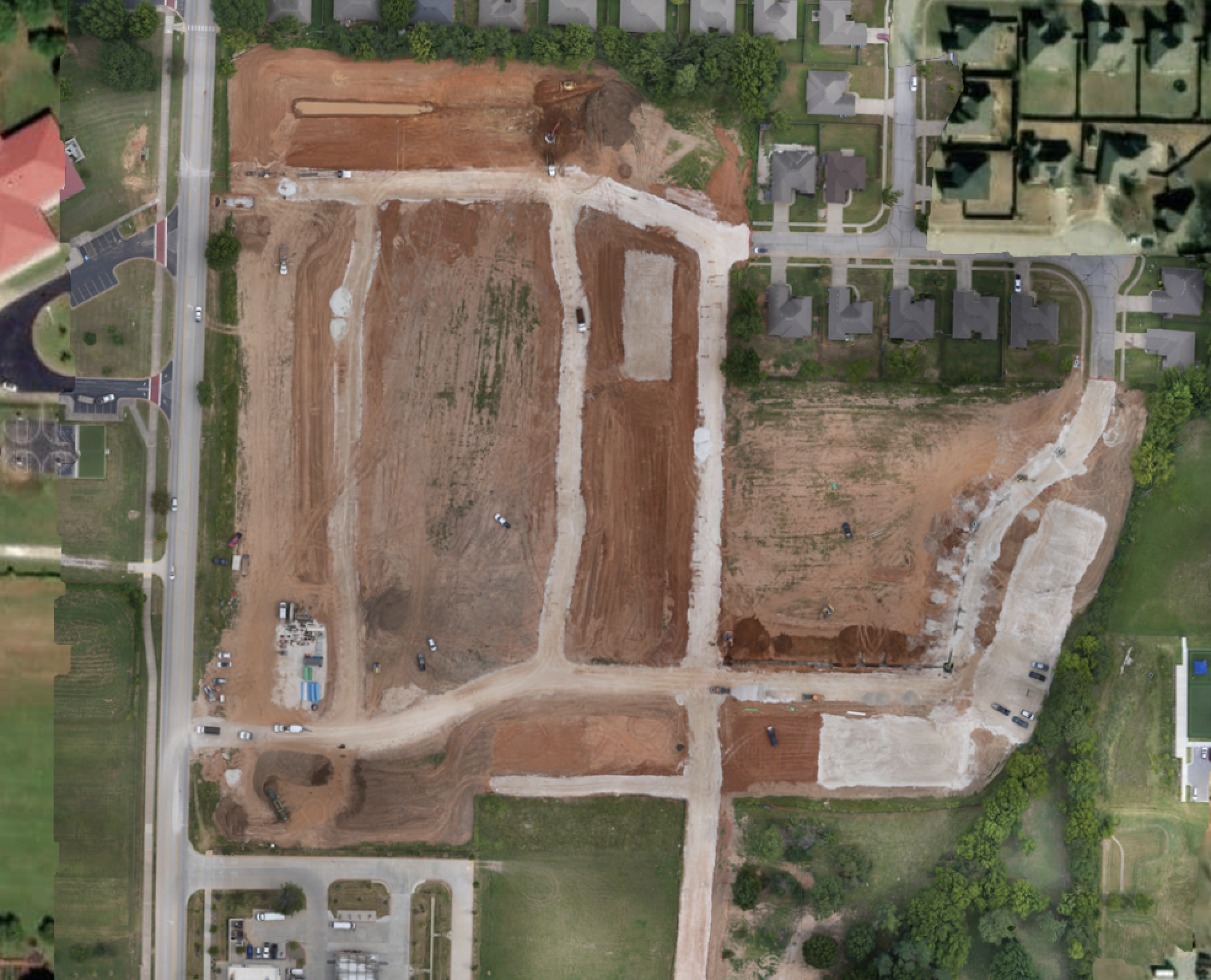 Orthomosaic drone image for photogrammetry services
